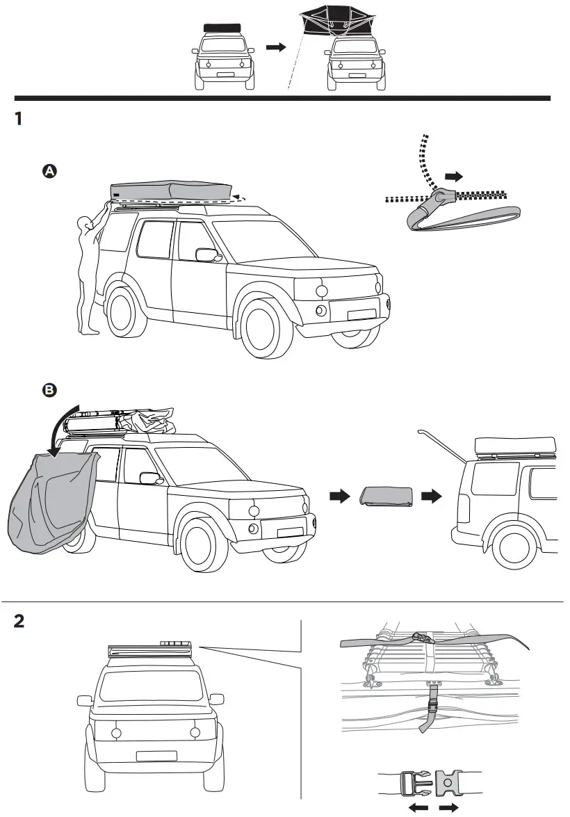 THULE 901010 Roof Mounted Tent for Car - FIGURE 19