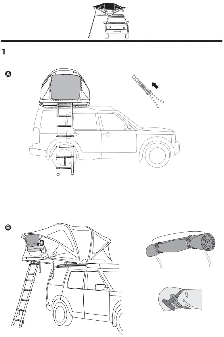 THULE 901010 Roof Mounted Tent for Car - FIGURE 24