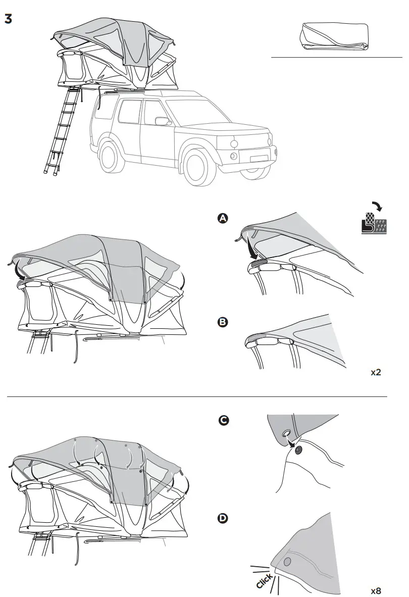 THULE 901010 Roof Mounted Tent for Car - FIGURE 26