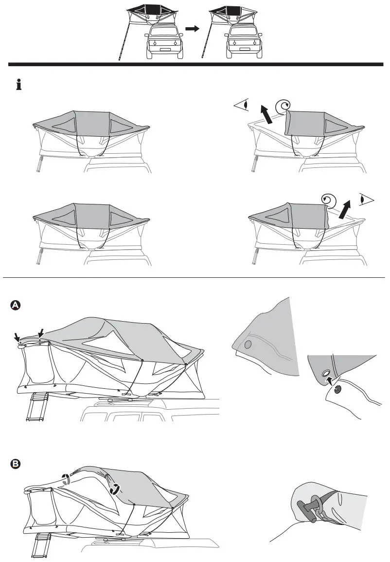 THULE 901010 Roof Mounted Tent for Car - FIGURE 30