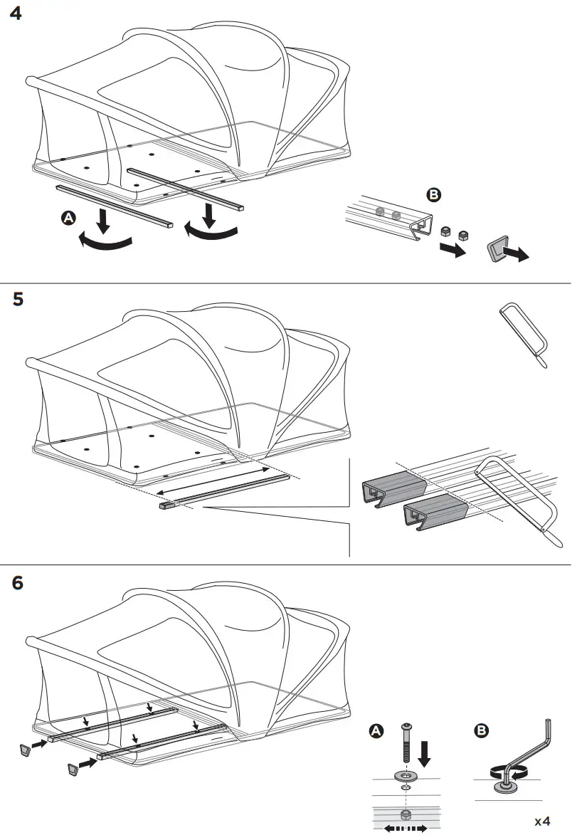 THULE 901010 Roof Mounted Tent for Car - FIGURE 38