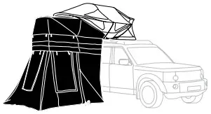 THULE 901010 Roof Mounted Tent for Car - Thule 2
