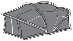 THULE 901010 Roof Mounted Tent for Car - Thule 8