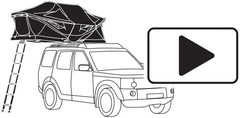 THULE 901010 Roof Mounted Tent for Car - Thule Approach