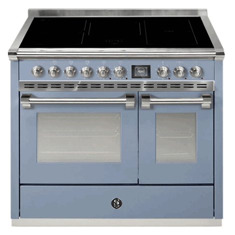 Steel AQ10SF5FICEN Ascot 100cm Celeste Blue with Brushed