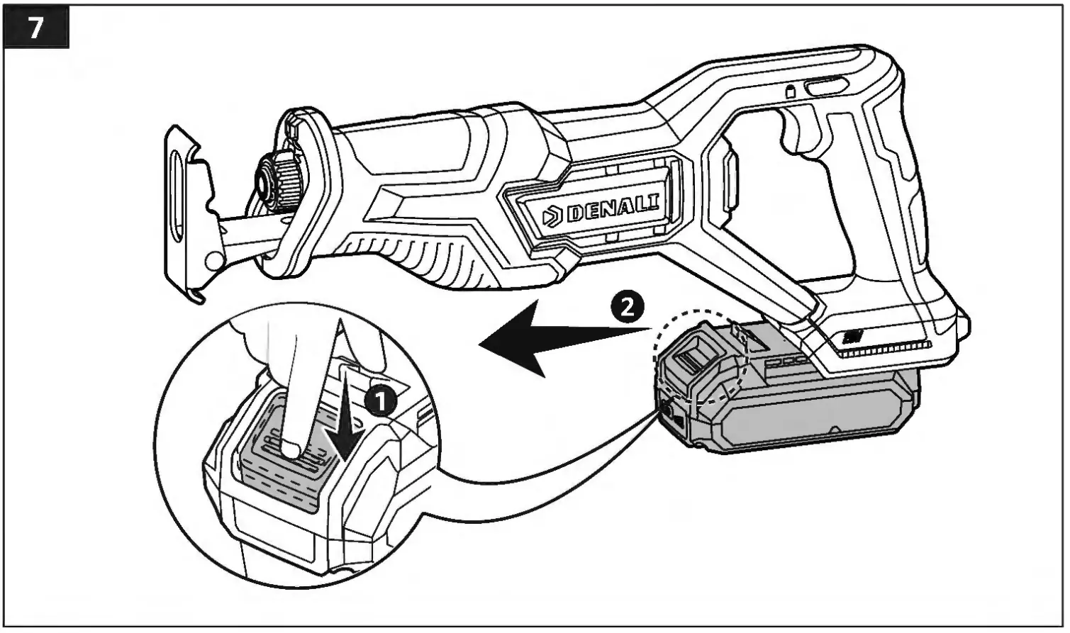 Detaching the battery pack
