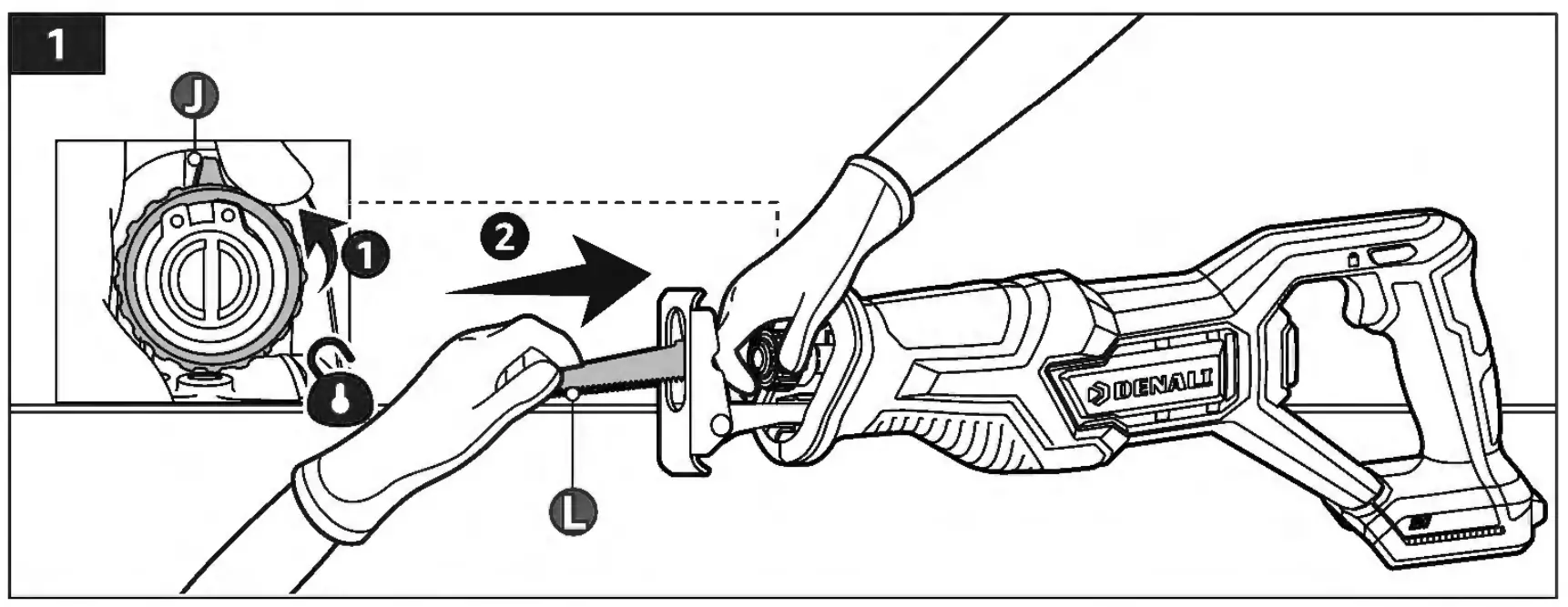 Attaching the cutting blade