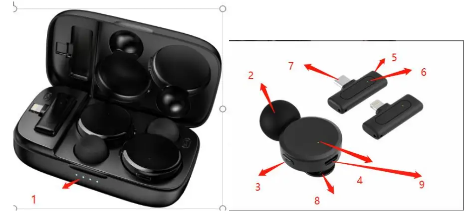 Srhythm K61 Portable Mini Wireless Lavaliere Lapel Microphone - packing 1