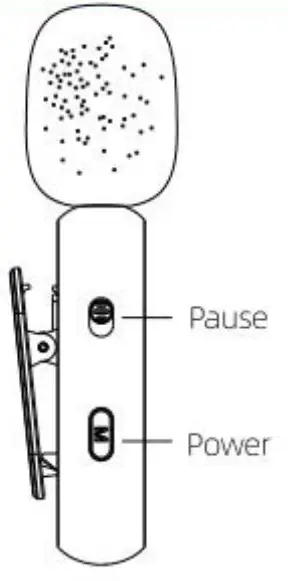 Srhythm K61 Portable Mini Wireless Lavaliere Lapel Microphone - parts