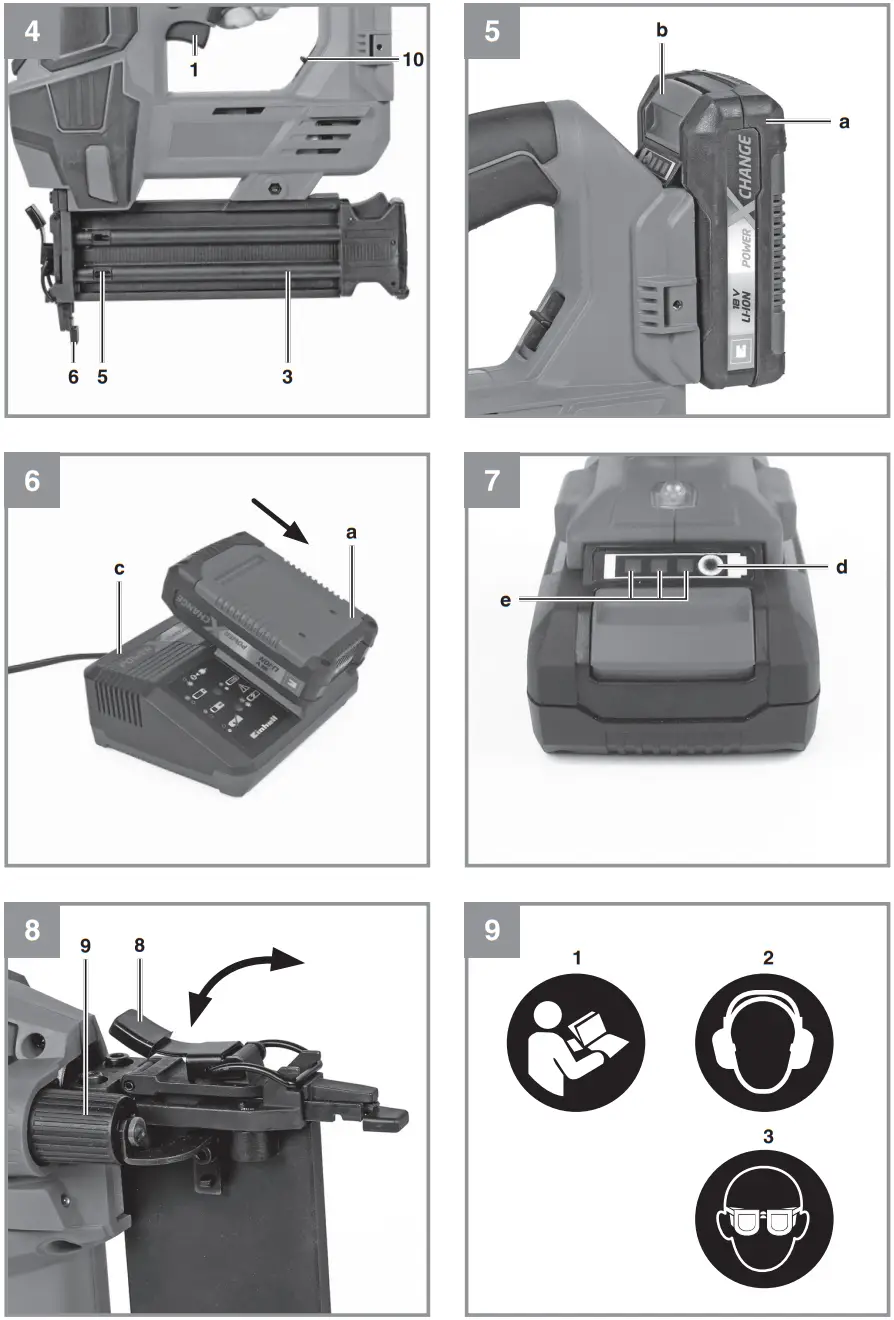 Einhell FIXETTO 18 50 N Cordless Nailer - Discription 2