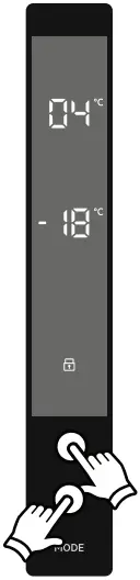 AEG RCB736E3MB Freezer Fridge - Child Lock