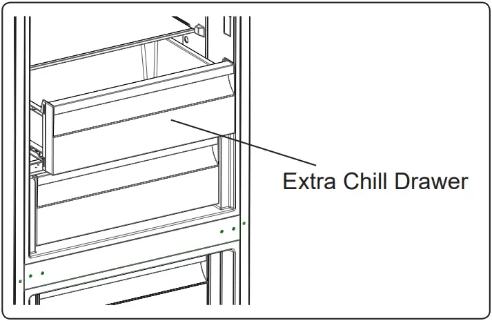 AEG RCB736E3MB Freezer Fridge - Chill Drawer