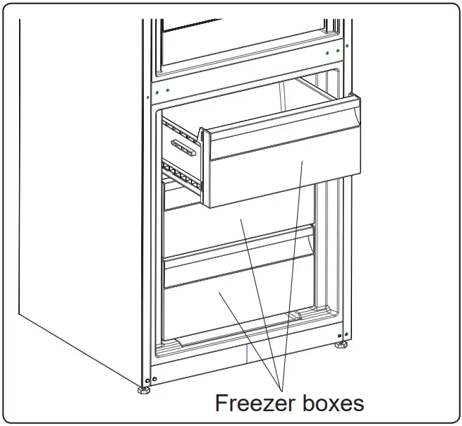 AEG RCB736E3MB Freezer Fridge - Freezer Box
