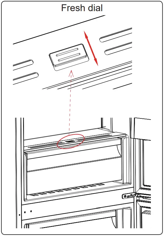 AEG RCB736E3MB Freezer Fridge - Fresh Dial