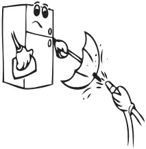 AEG RCB736E3MB Freezer Fridge - MAINTENANCE 2