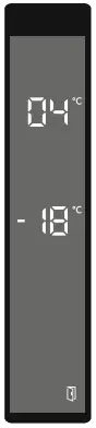 AEG RCB736E3MB Freezer Fridge - Open Alarm Function