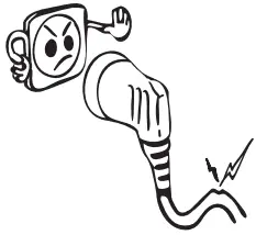 AEG RCB736E3MB Freezer Fridge - Safety warnings 1