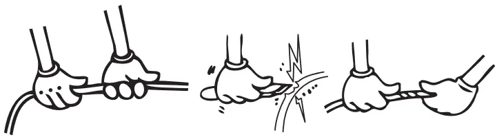 AEG RCB736E3MB Freezer Fridge - Safety warnings 2