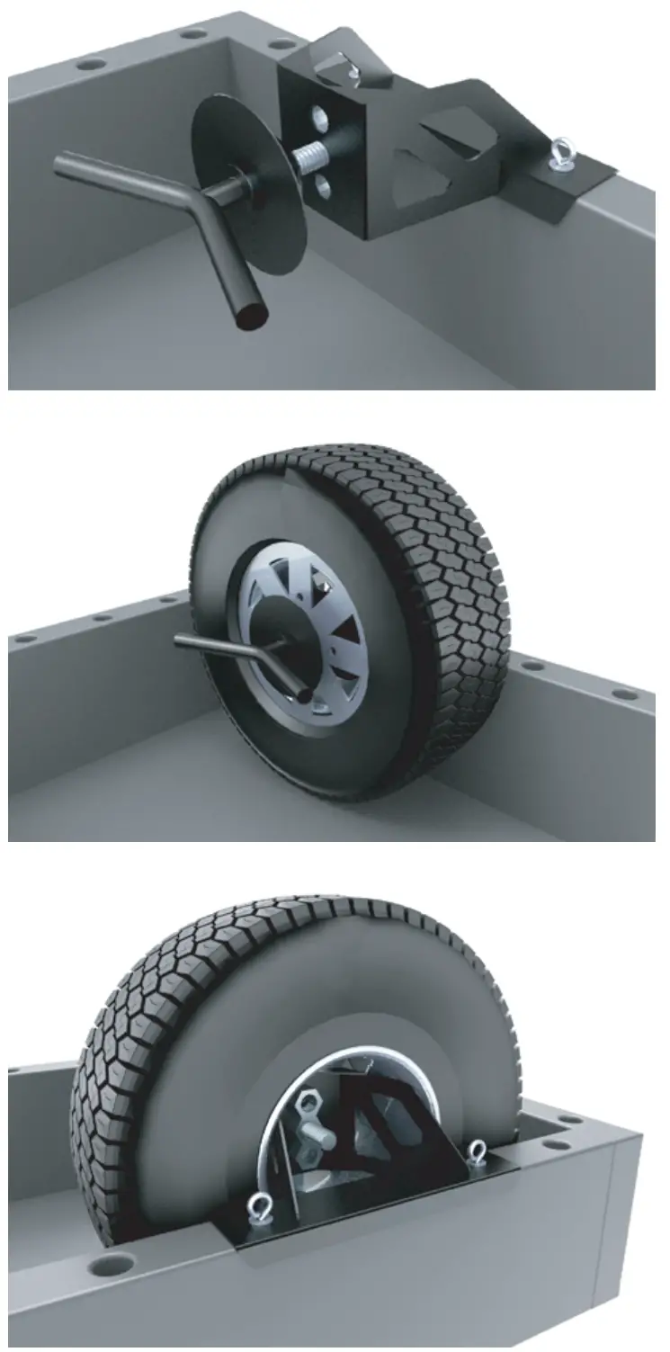 AFX MOTORSPORTS POR038 Spare Tire Carrier - parts 1