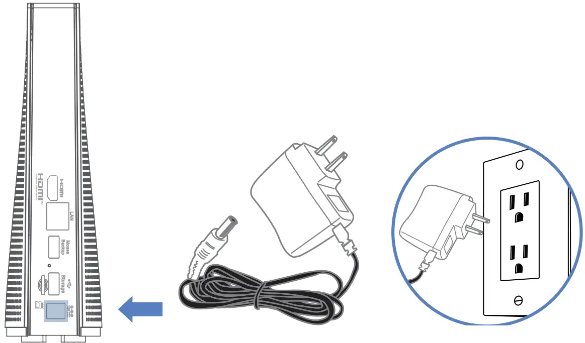 Connect the power supply