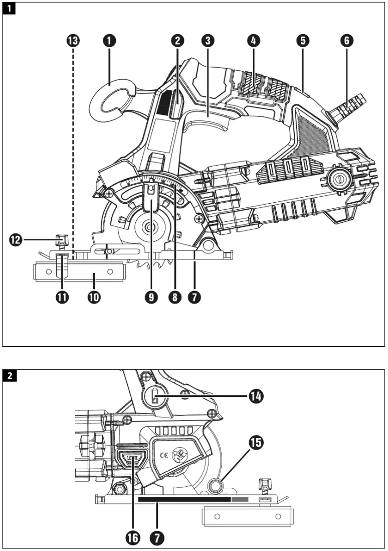 MEEC TOOLS 018517 Precision Circular Saw - Description