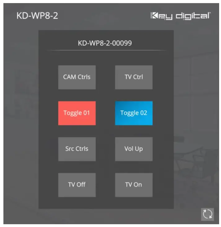 COMPASS CONTROL KD-WP8-2 IP Module - keypad