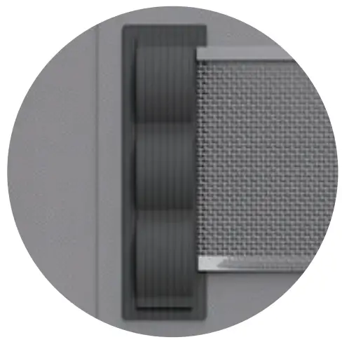 MOLLE system and mesh pocket