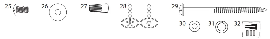 PROMINENCE HOME Briarcrest 50749 52 Inch Indoor Ceiling Fan - CONTENTS