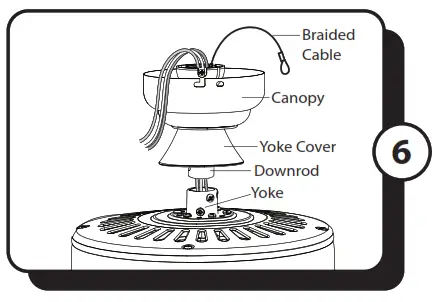 PROMINENCE HOME Briarcrest 50749 52 Inch Indoor Ceiling Fan - cable
