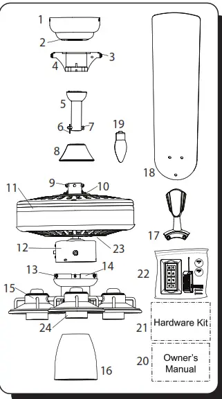 PROMINENCE HOME Briarcrest 50749 52 Inch Indoor Ceiling Fan - check