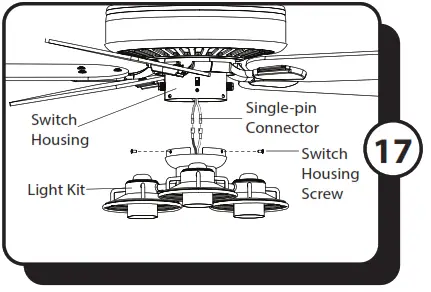 PROMINENCE HOME Briarcrest 50749 52 Inch Indoor Ceiling Fan - housing