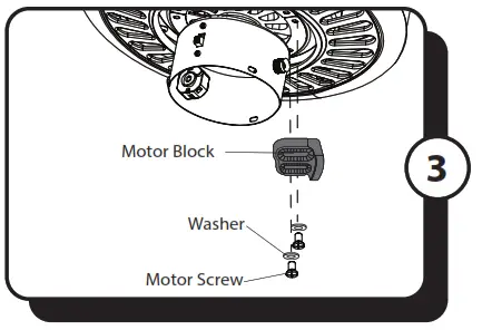 PROMINENCE HOME Briarcrest 50749 52 Inch Indoor Ceiling Fan - motor