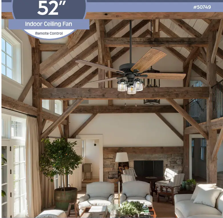 PROMINENCE HOME Briarcrest 50749 52 Inch Indoor Ceiling Fan