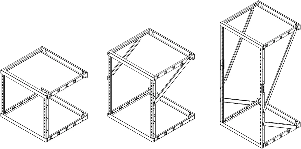 rocstor Y10E041-B1 SolidRack 8U-12U-22U Wall