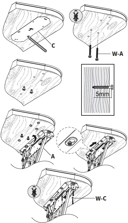 V I V O-MOUNT-E-FD55-W-Electric-Flip-Down-Ceiling-TV-Mount-fig-5