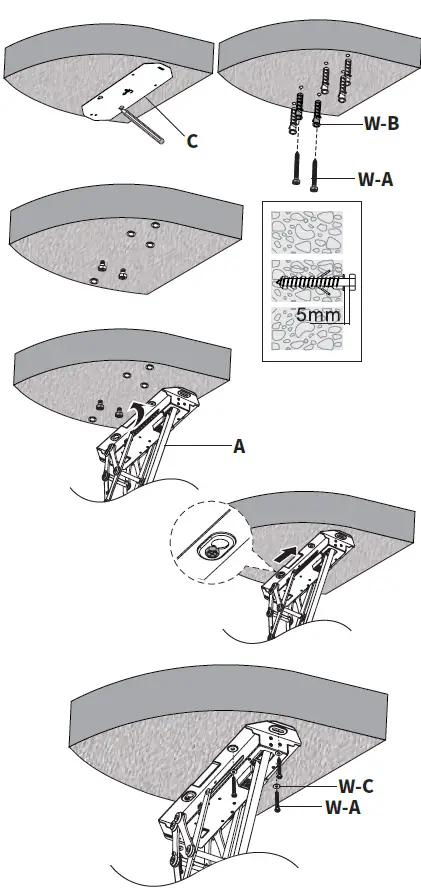 V I V O-MOUNT-E-FD55-W-Electric-Flip-Down-Ceiling-TV-Mount-fig-7