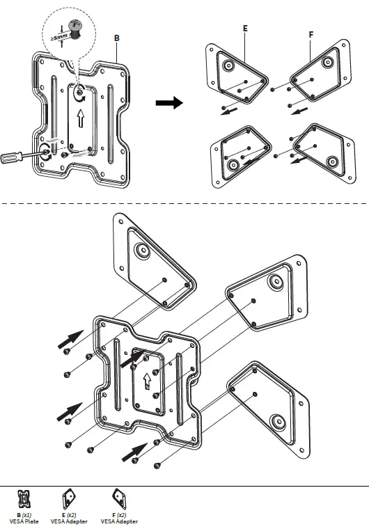 V I V O-MOUNT-E-FD55-W-Electric-Flip-Down-Ceiling-TV-Mount-fig-8