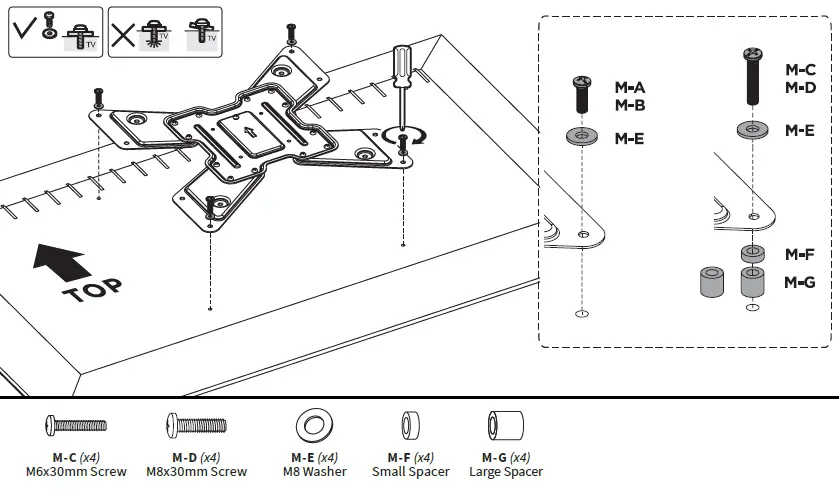 V I V O-MOUNT-E-FD55-W-Electric-Flip-Down-Ceiling-TV-Mount-fig-9