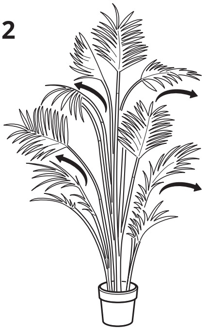 IKEA AA 2351208 1 2 FEJKA Potted Artificial Indoor Outdoor Palm - Figure 2