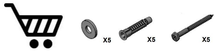 Connect the TV plate to the back of the TV