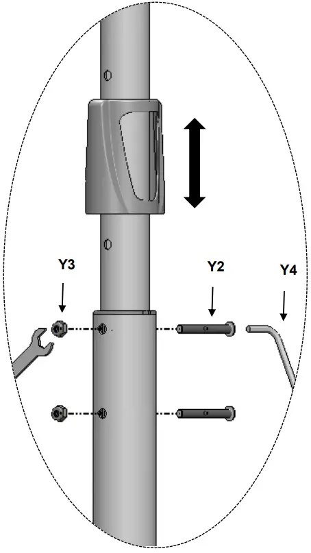 Connect the TV plate to the back of the TV