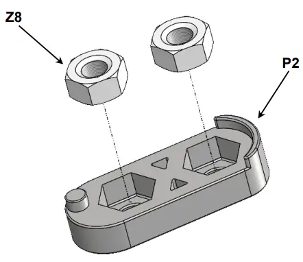 Connect the TV plate to the back of the TV