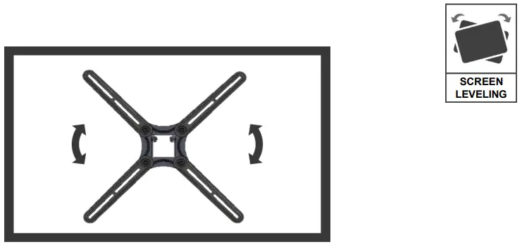 Connect the TV plate to the back of the TV