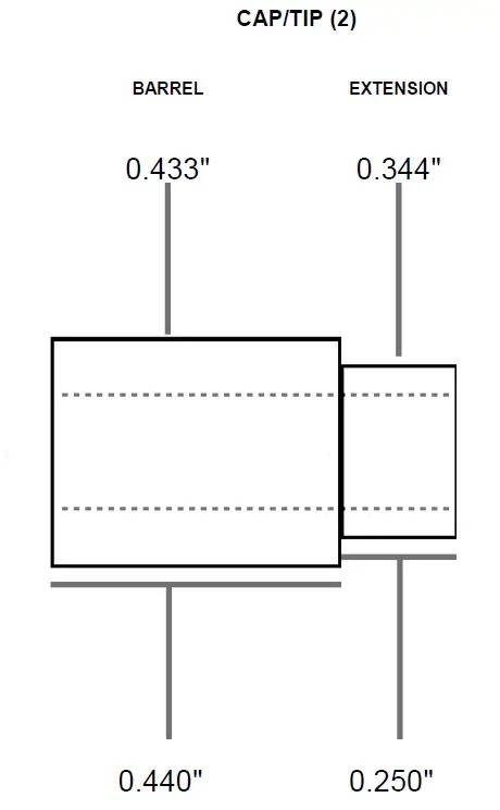 Penn State Industries PKFPBU Vertex Click Pen Kit 1