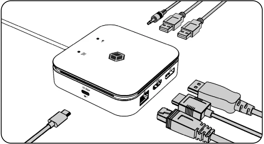 ICY -BOX- IB-DK408-C41 -Mobile -USB4- Notebook -DockingStation - 05