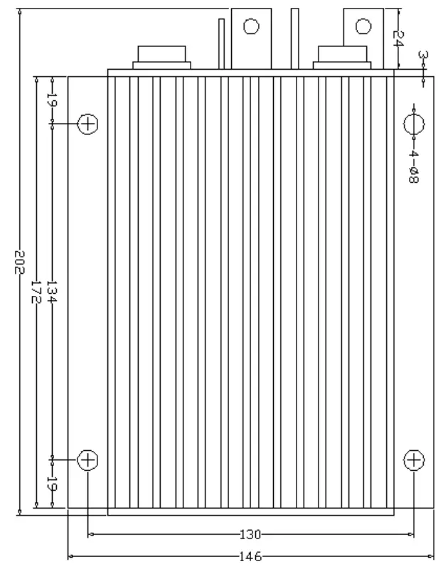Kelly KDZ24300 KDZ Series PM Motor Controller - millimeters