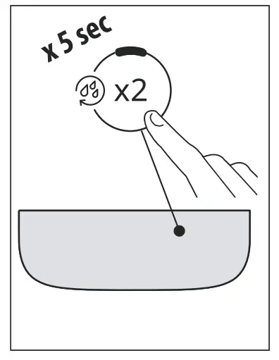 DeLonghi ECAM29X 6Y Zone Vibe 130 Wireless Over Ear Headphone - button