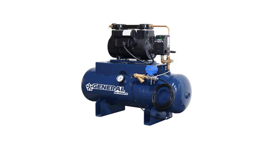 General Air Product Q Advance Series Riser And Tank Mounted Quiet Oilless Air Compressors Installation Guide