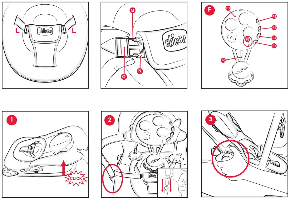 Chicco 00079652390000 Balloon Baby Bouncer - Fig 2