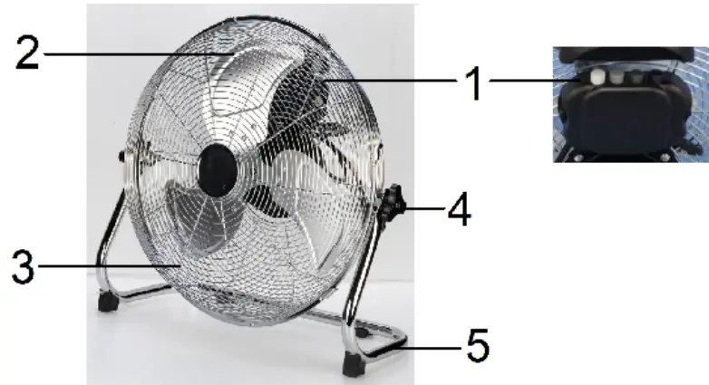 Ardes AR5C40B Floor Fan - fig 1